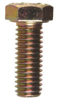 3/8 in. Dia. x 1 in. L Heat Treated Steel Hex Head Cap S