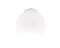 Round White Glass Lamp Shade 8 in. w/ 4 in. Opening