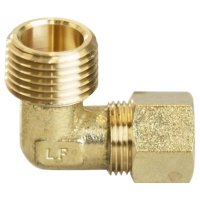 (image for)  1/2 in. Compression X 1/2 in. D MPT Brass 90 Degree Elbow