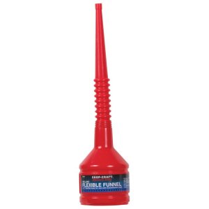 (image for) Red 11 in. H Plastic Flexible Funnel