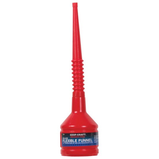 (image for) Red 11 in. H Plastic Flexible Funnel
