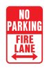 English Red Informational Sign 18 in. H x 12 in. W