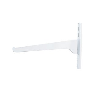 White Steel Regular Duty Bracket 16 Ga. 12 in. L 16