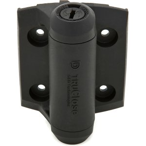 3.81 in. L Black Self-Closing Spring Hinge 2 pk