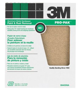 11 in. L x 9 in. W 80 Grit Aluminum Oxide Sandpaper 1-Sheet