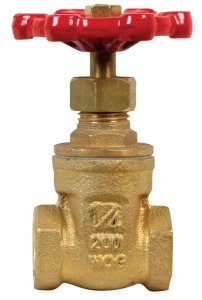 1/4 in. Brass Gate Valve Lead-Free FIP