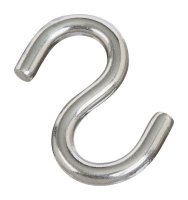 National Hardware Silver Stainless Steel 2.5 in. L Open S-Hook 1