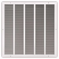 24 in. x 24 in. White Stamped Return Air Grille