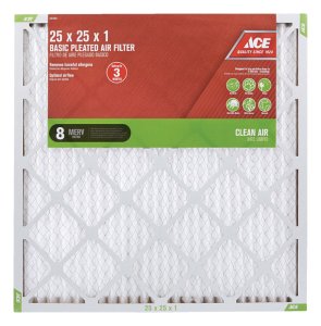 25 in. W x 25 in. H x 1 in. D Pleated 8 MERV Pleated Air Fil