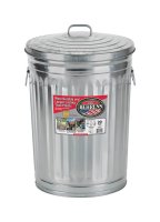 20 gal. Galvanized Steel Garbage Can Lid Included Animal