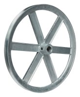 10 in. Dia. Zinc Single V Grooved Pulley
