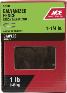 1-1/4 in. L Galvanized Steel Fence Staples 1 lb.