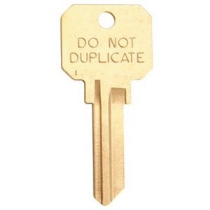 KW1 Do Not Duplicate Blank Key (50-Box)