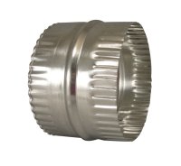 3 in. L x 4 in. Dia. Silver Aluminum Duct Connector