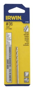 2-1/2 in. L High Speed Steel Wire Gauge Bit 1 pc.