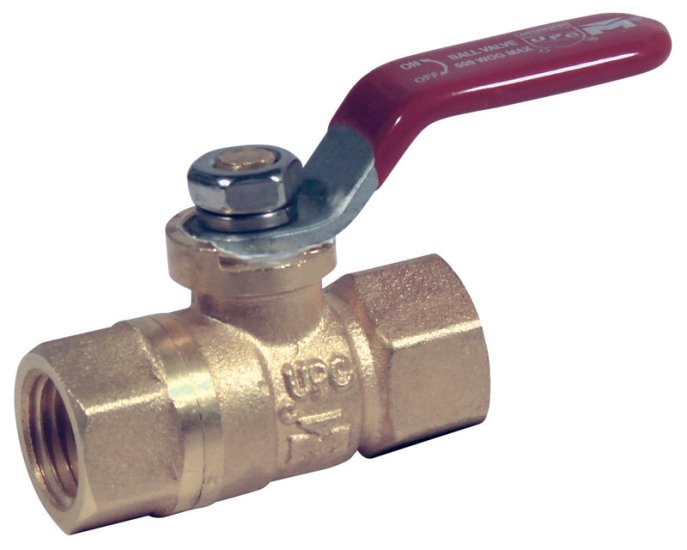 1/4 in. Brass Threaded Ball Valve