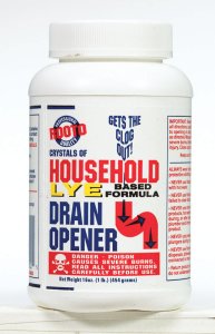 Household Lye Based Crystals Drain Opener 1 lb.