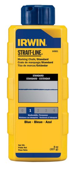 Strait-Line 8 oz. Permanent Marking Chalk Blue