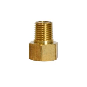 (image for)  3/8 in. Flare X 1/4 in. D Male Brass Inverted Flare Adapter