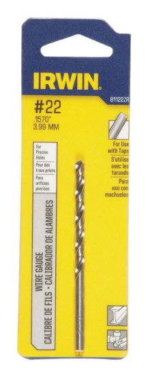 #22 x 3-1/8 in. L High Speed Steel Wire Gauge Bit 1 pc.