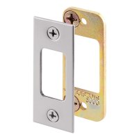 2.75 in. H X 1.125 in. L Satin Nickel Steel Deadbolt Strike