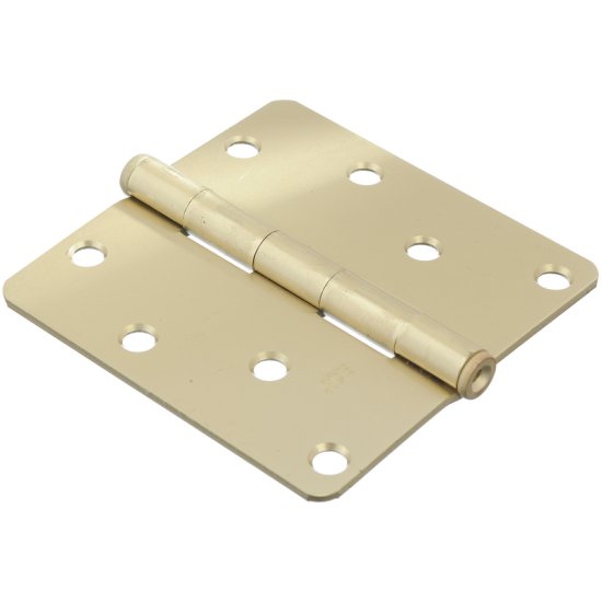 Ace 4 in. L Satin Brass Residential Door Hinge 3 pk