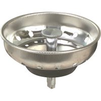 BASKET STRAINER WITH POST, STAINLESS STEEL