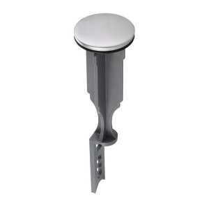 1-1/4 in. Brushed Nickel Plastic Pop-Up Plunger