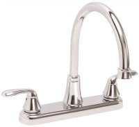 2-Handle Standard Kitchen Faucet in Chrome