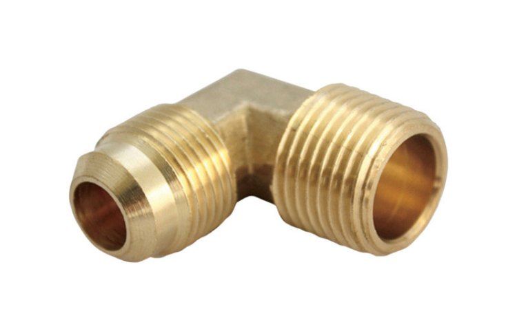 5/8 in. Flare x 1/2 in. Dia. MPT Brass 90 Degree Elbow