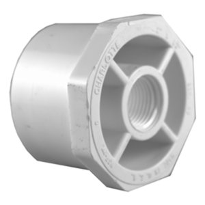 Schedule 40 2 in. Spigot x 1 in. Dia. FPT PVC Red