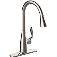 Single-Handle Pull-Down Sprayer Kitchen Faucet in Chrome