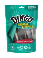Dingo Dental Spiral Treats Parsley and Peppermint Dental Stick F