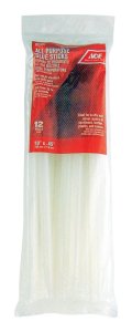 0.5 in. Dia. x 10 in. L Glue Sticks Clear 12 pk