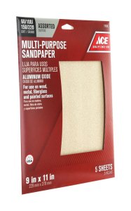 11 in. L x 9 in. W Assorted Grit Aluminum Oxide Sandpaper 5