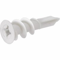 Hillman 1.5 in. L Nylon Ribbed Head Drywall Anchors 100 pk