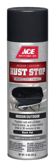 Rust Stop Flat White Spray Paint 15 oz.