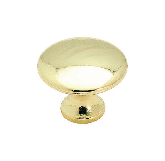 Round Cabinet Knob 1-3/16 in. Dia. 15/16 in. Pol