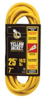 Yellow Jacket Outdoor 25 ft. L Yellow Extension Cord 14/3 SJTW