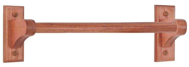 (image for) Exquisite Oak Towel Bar 18 in. L Wood