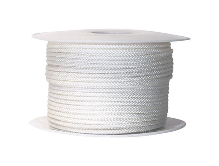 9/64 in. Dia. x 200 ft. L White Diamond Braided Nylon