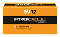 9-Volt Procell Alkaline Batteries 12 pk Boxed