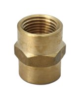 1/2 in. FPT x 1/8 in. Dia. FPT Brass Reducing Coupling