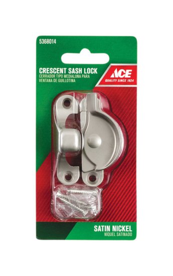 Silver Brass Window Lock 1 pk