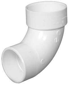 Schedule 40 3 in. Hub x 3 in. Dia. Spigot PVC 90