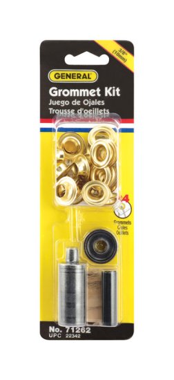 3/8 in. Dia. Brass Grommet Kit 24 pk