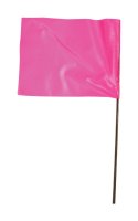21 in. Pink Marking Flags Polyvinyl 100 pk