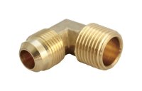 3/8 in. Flare x 3/8 in. Dia. MPT Brass 90 Degree Elbow