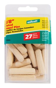 Fluted Hardwood Dowel Pin 3/8 in. Dia. x 1-1/2 in. L 1