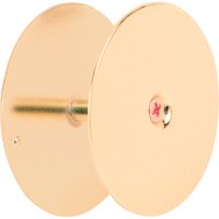 Brass Plated Steel Hole Cover Plate 1 pk